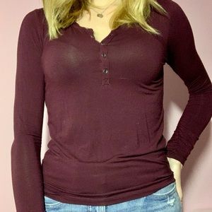 American Eagle Long Sleeve Button Up